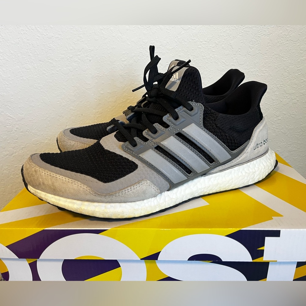 Adidas Ultraboost S&L Black Grey Men’s Size 11.5